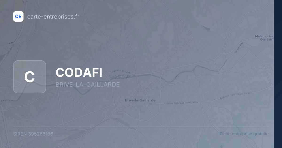 CODAFI — 395266166 — fiche entreprise