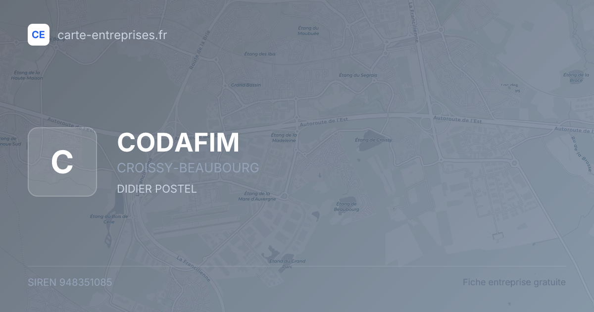 CODAFIM — 948351085 — fiche entreprise