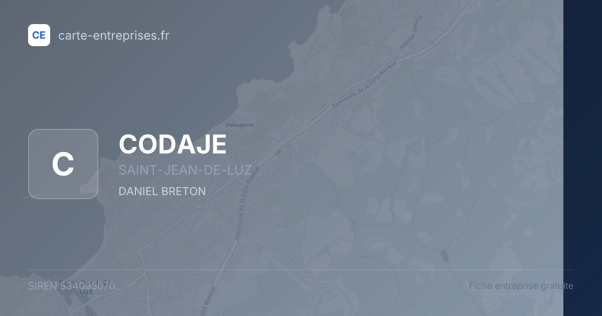 CODAJE — 534095070 — fiche entreprise