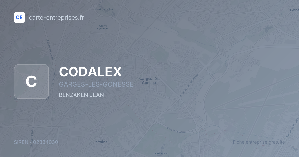 CODALEX — 402834030 — fiche entreprise
