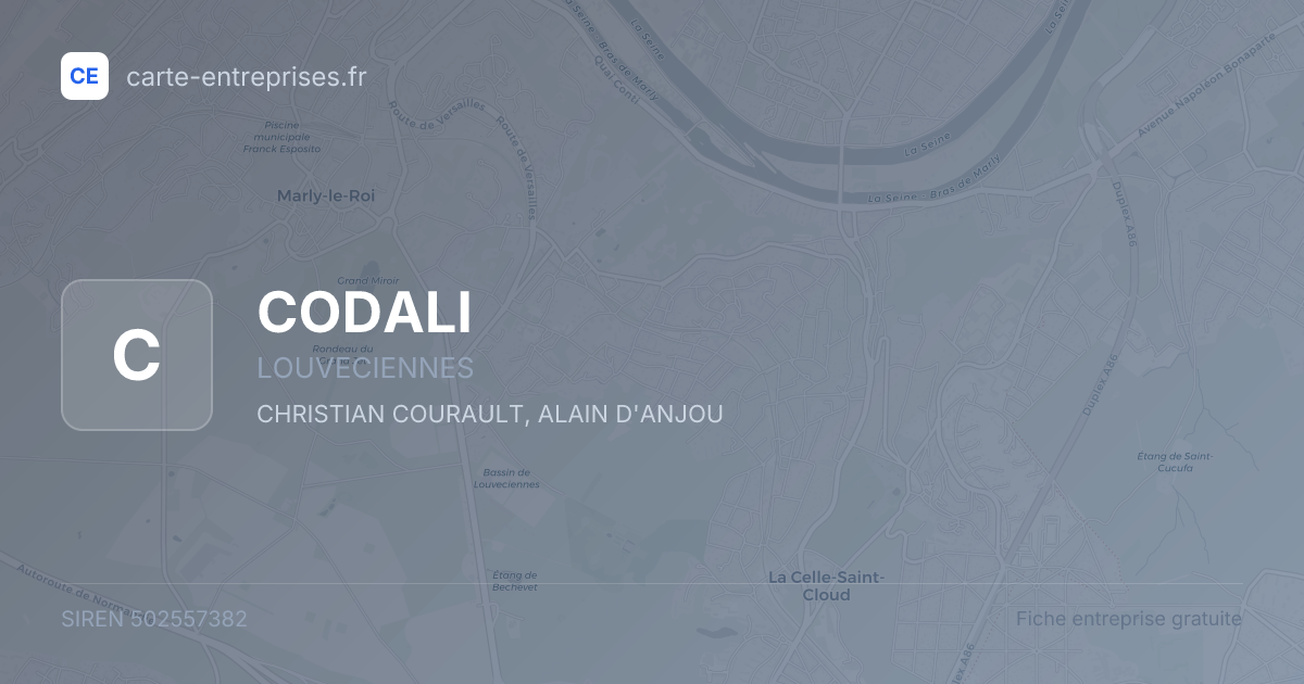 CODALI — 502557382 — fiche entreprise