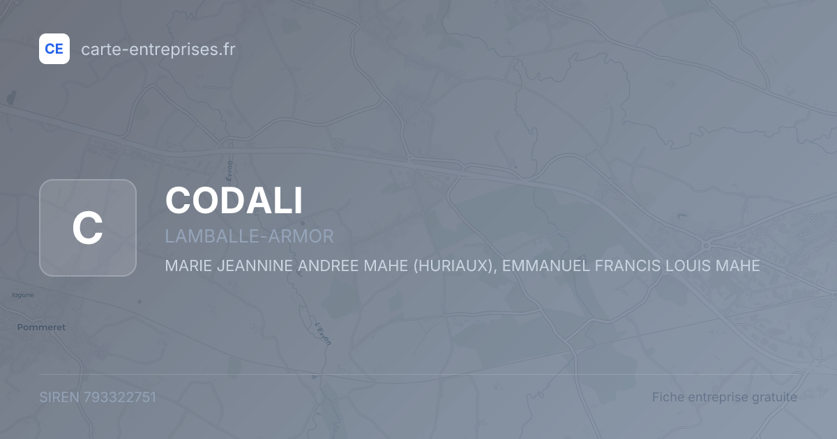 CODALI — 793322751 — fiche entreprise