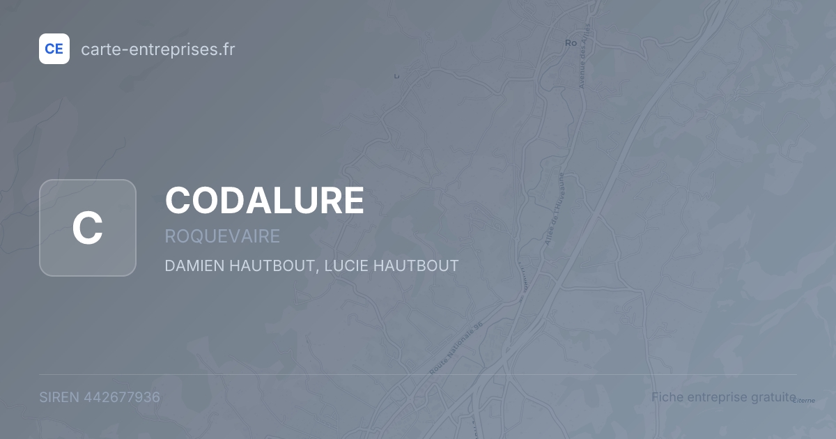 CODALURE — 442677936 — fiche entreprise