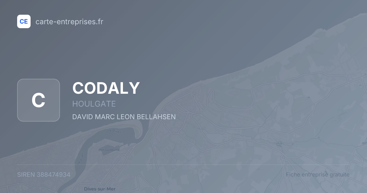CODALY — 388474934 — fiche entreprise