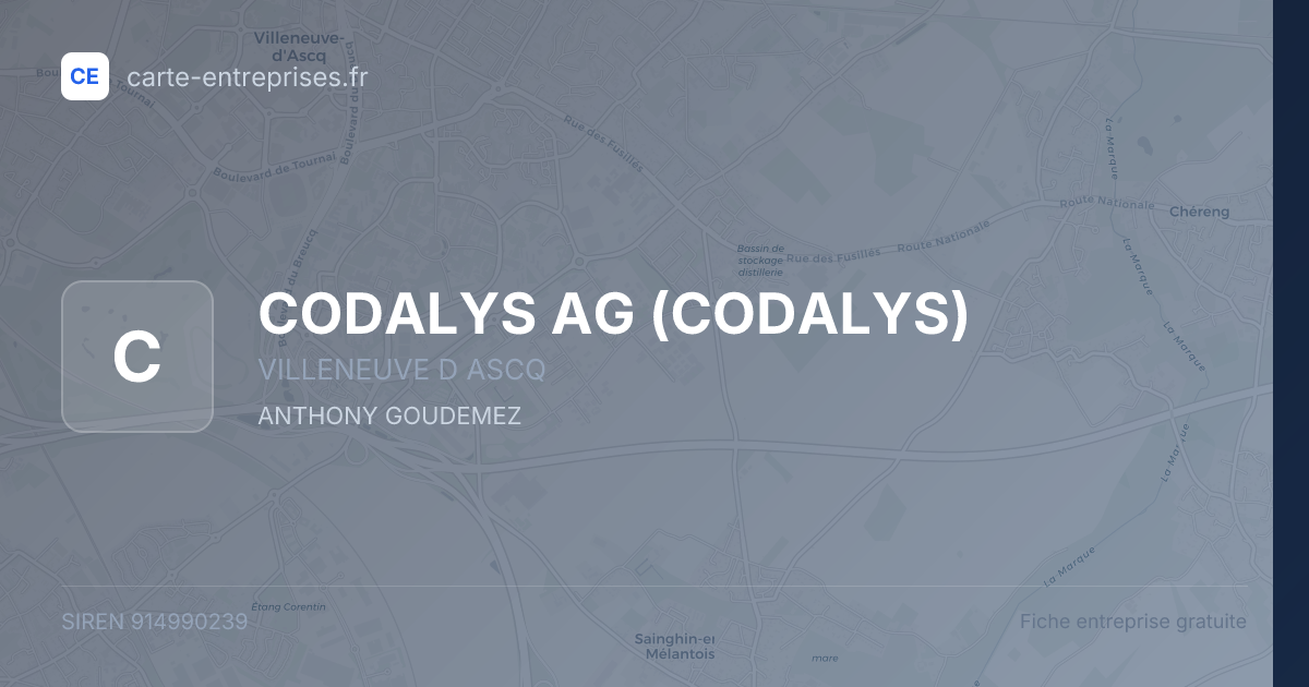 CODALYS AG (CODALYS) — 914990239 — fiche entreprise