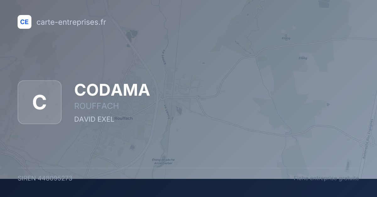CODAMA — 448095273 — fiche entreprise