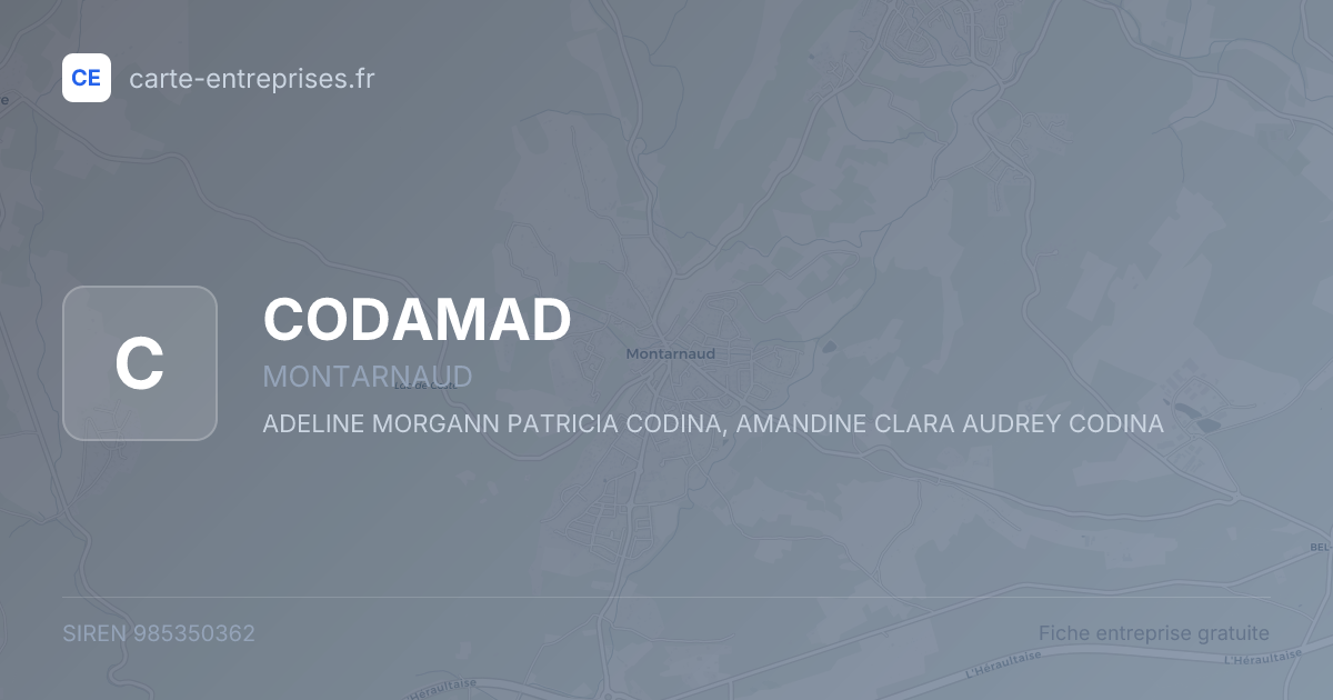 CODAMAD — 985350362 — fiche entreprise