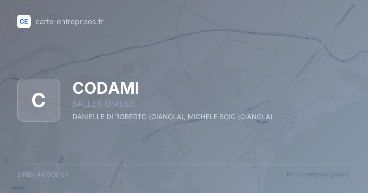 CODAMI — 441908167 — fiche entreprise