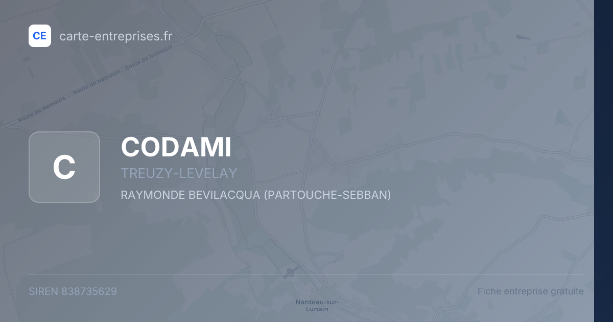 CODAMI — 838735629 — fiche entreprise