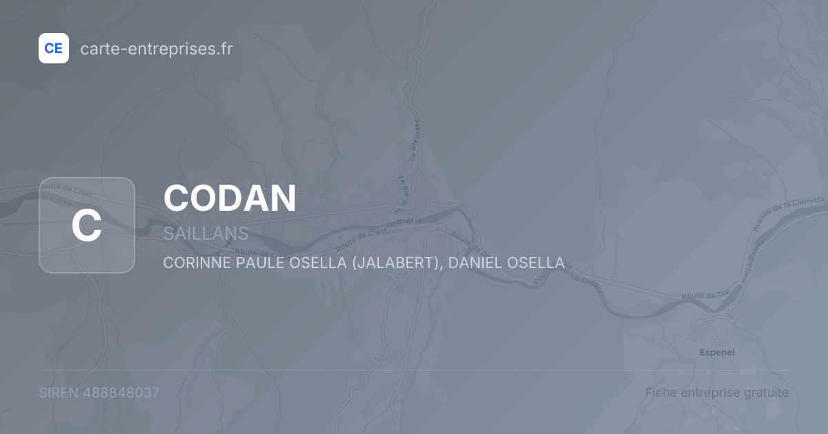 CODAN — 488848037 — fiche entreprise