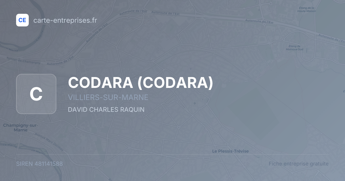 CODARA — 481141588 — fiche entreprise