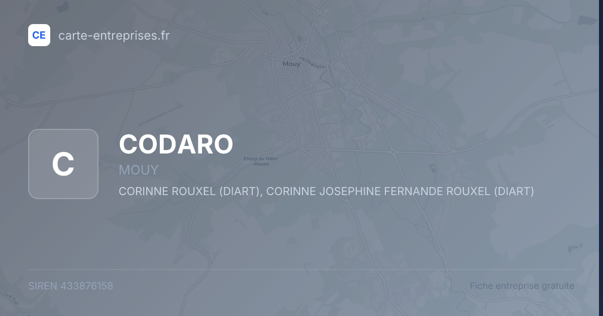 CODARO — 433876158 — fiche entreprise
