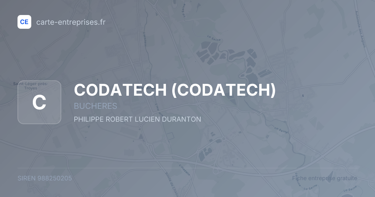 CODATECH — 988250205 — fiche entreprise