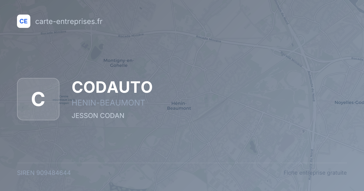 CODAUTO — 909484644 — fiche entreprise