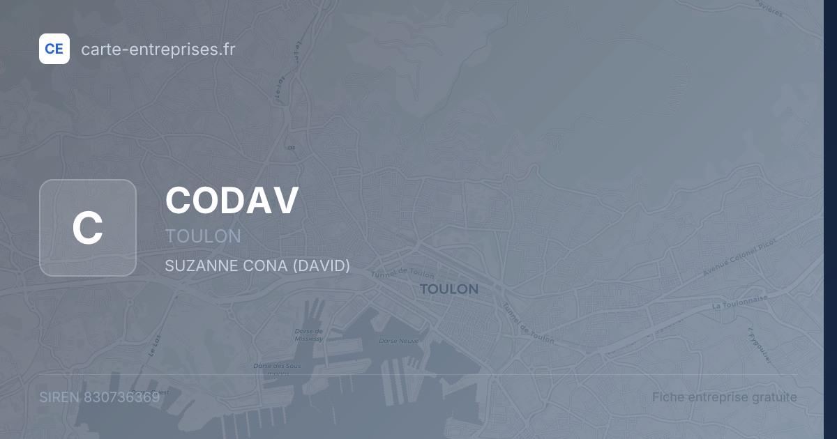 CODAV — 830736369 — fiche entreprise