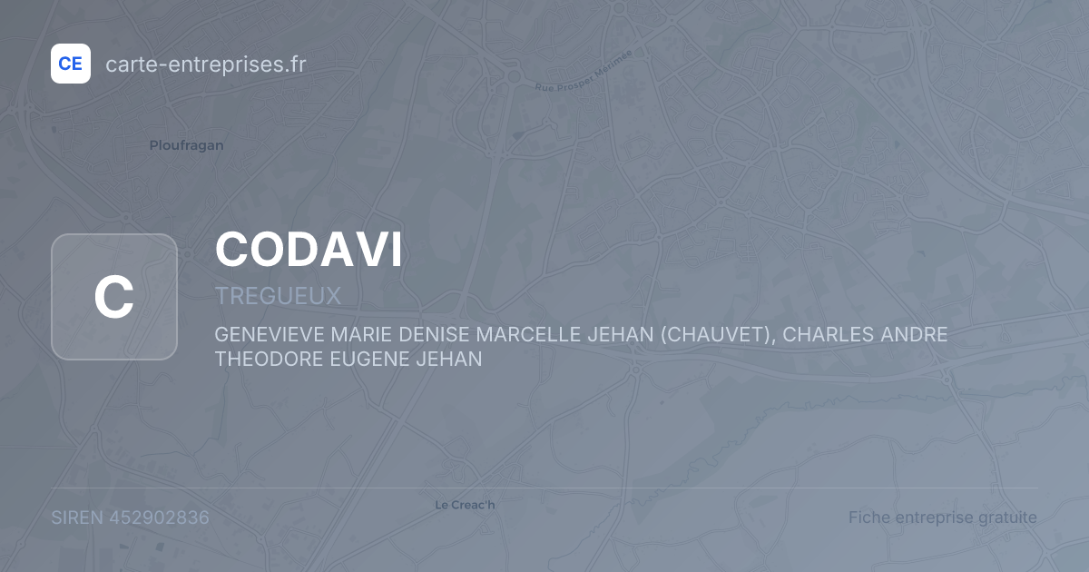 CODAVI — 452902836 — fiche entreprise