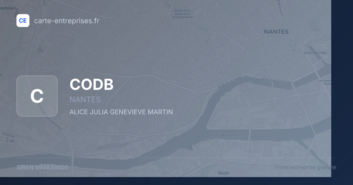 CODB — 894839950 — fiche entreprise