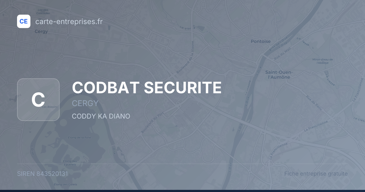 CODBAT SECURITE — 843520131 — fiche entreprise