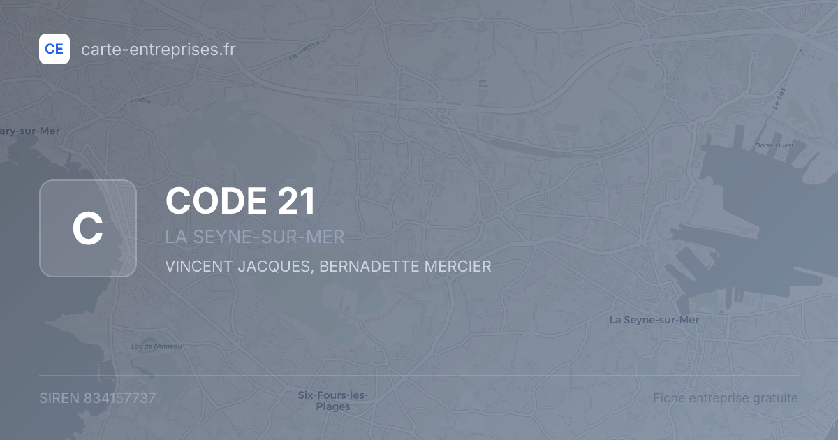 CODE 21 — 834157737 — fiche entreprise