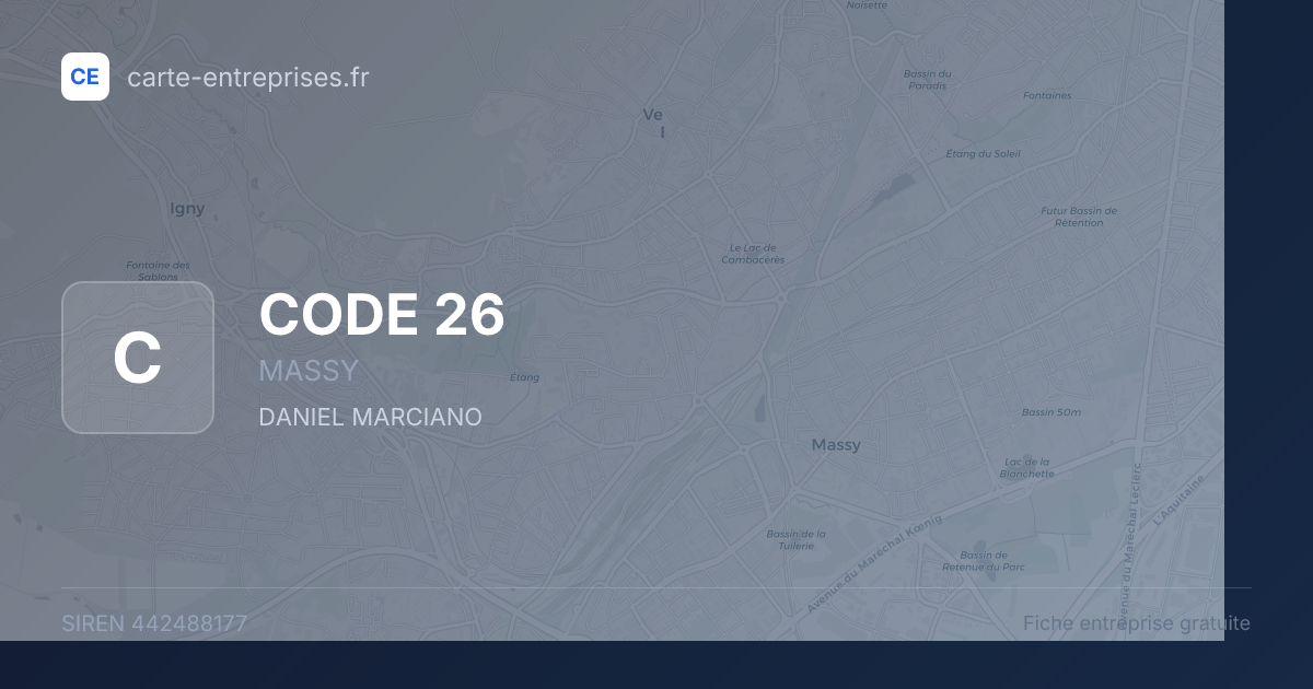 CODE 26 — 442488177 — fiche entreprise