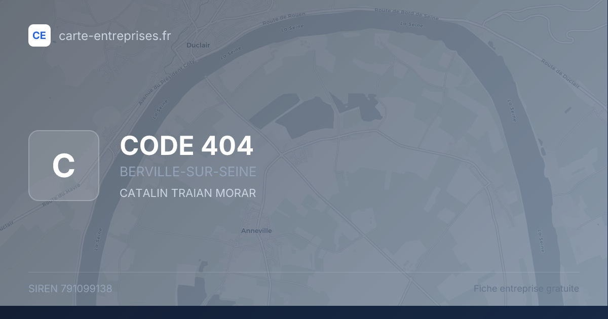CODE 404 — 791099138 — fiche entreprise
