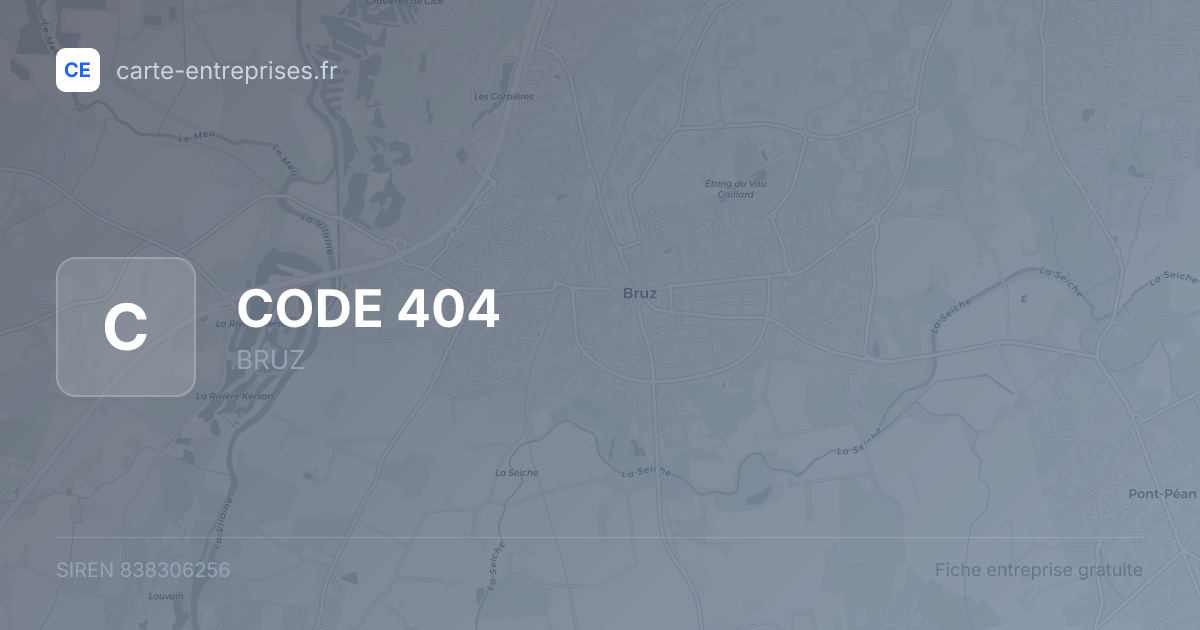 CODE 404 — 838306256 — fiche entreprise