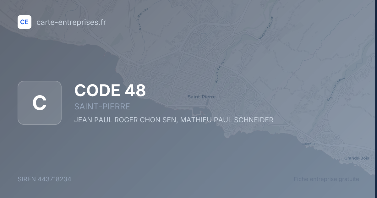 CODE 48 — 443718234 — fiche entreprise
