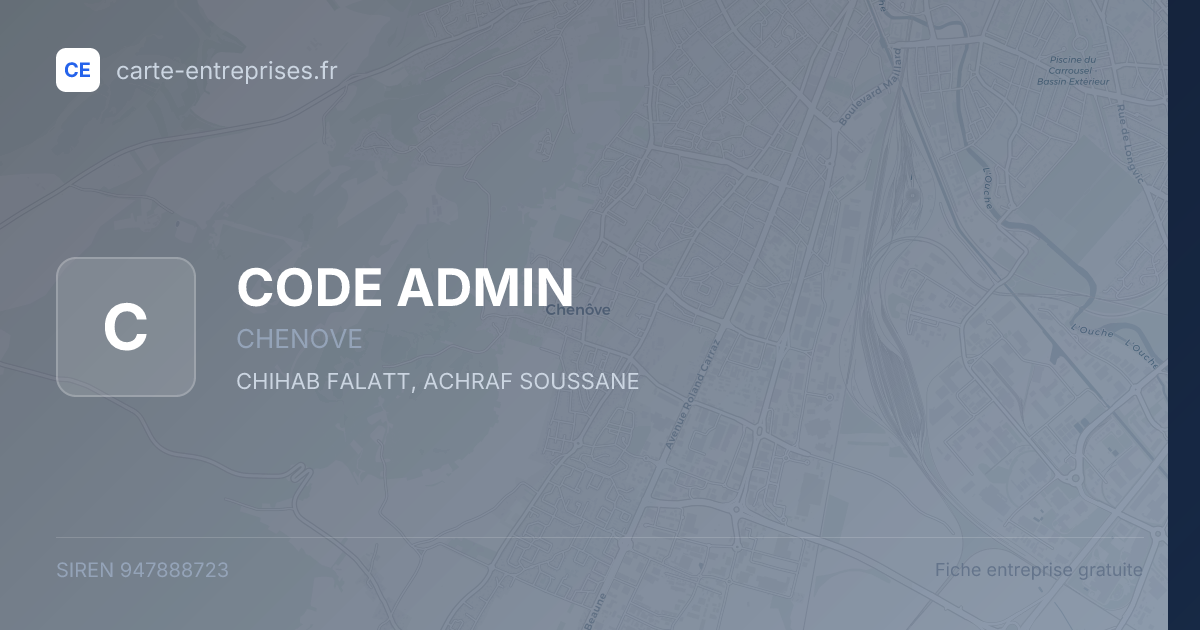 CODE ADMIN — 947888723 — fiche entreprise