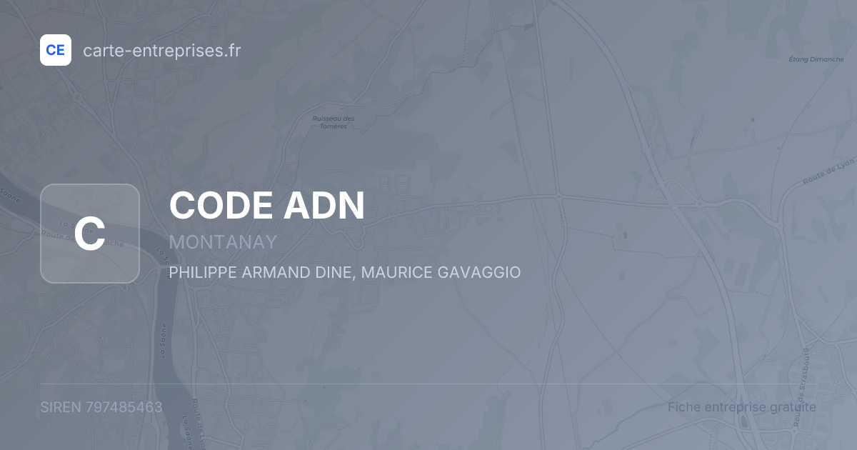 CODE ADN — 797485463 — fiche entreprise