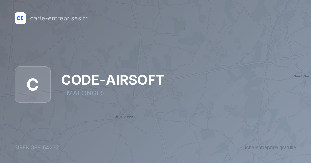 CODE-AIRSOFT — 889164232 — fiche entreprise