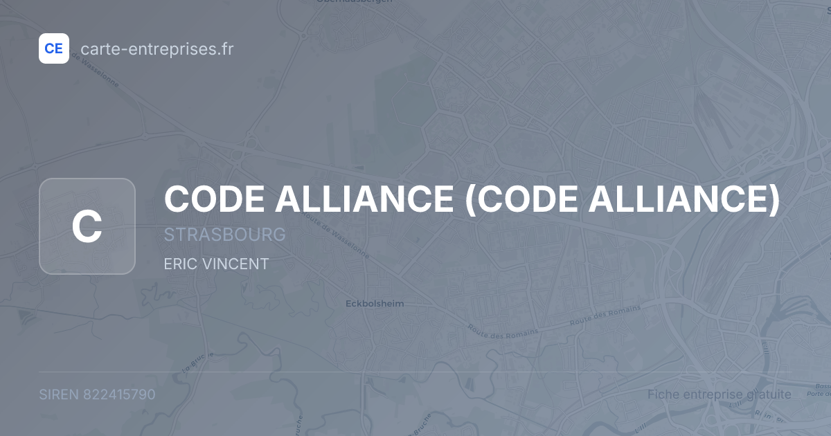 CODE ALLIANCE — 822415790 — fiche entreprise