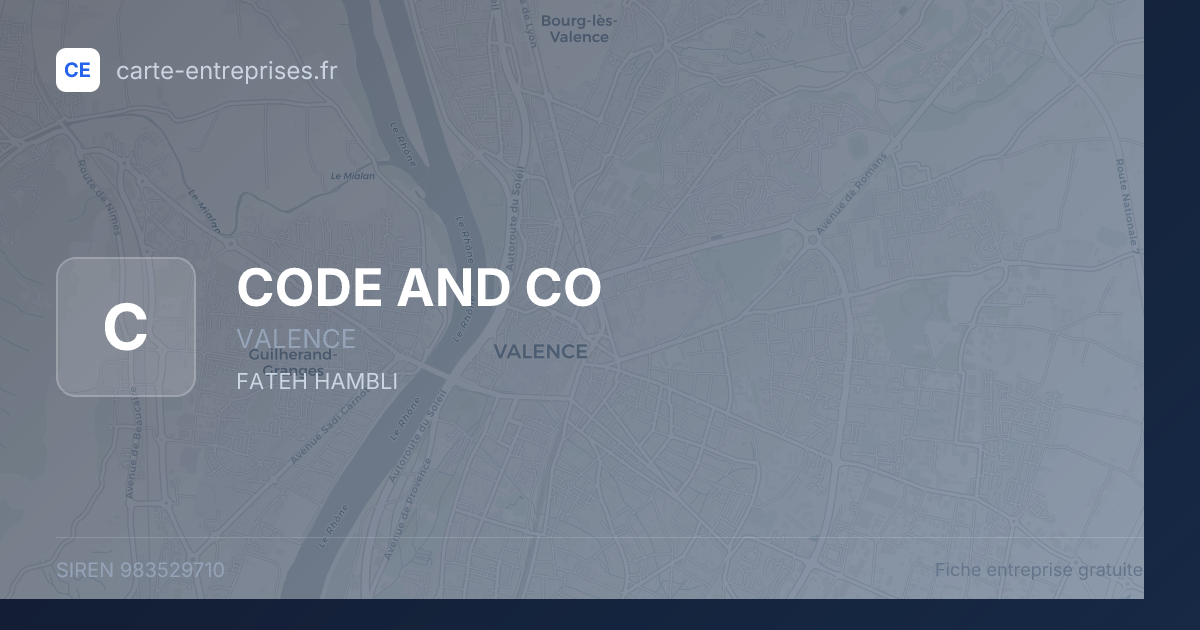CODE AND CO — 983529710 — fiche entreprise