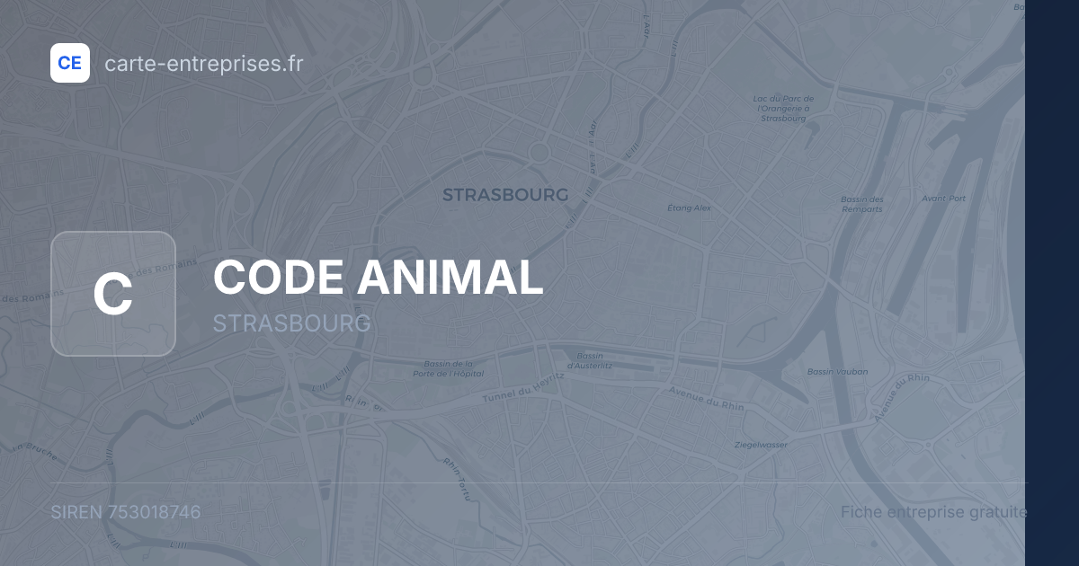 CODE ANIMAL — 753018746 — fiche entreprise