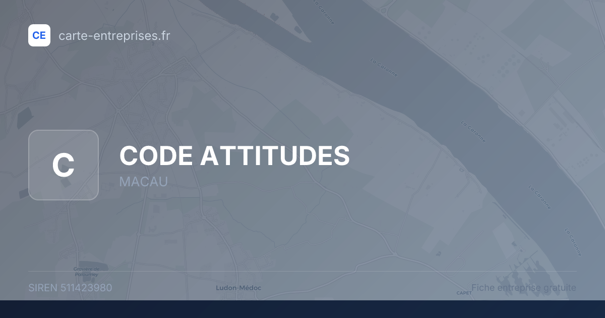 CODE ATTITUDES — 511423980 — fiche entreprise