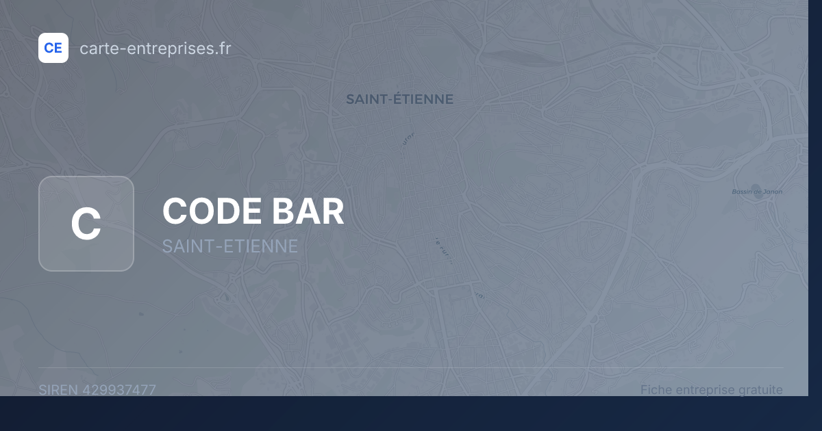 CODE BAR — 429937477 — fiche entreprise