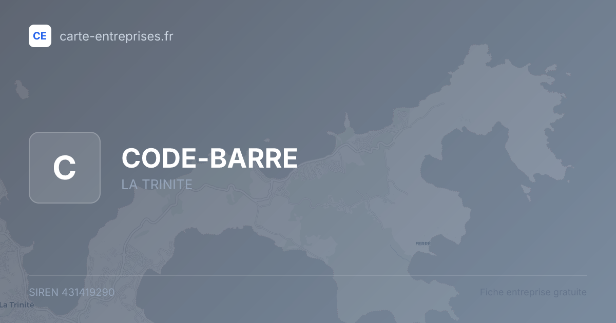 CODE-BARRE — 431419290 — fiche entreprise
