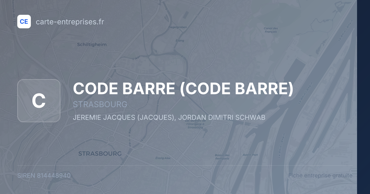 CODE BARRE — 814448940 — fiche entreprise