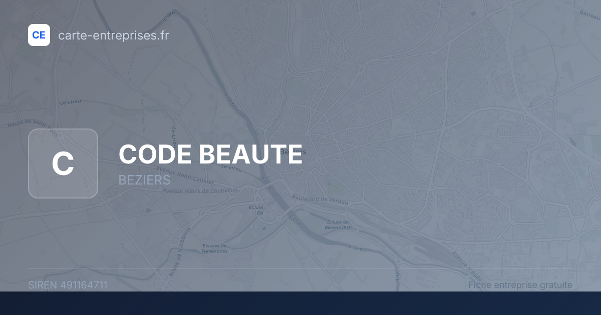 CODE BEAUTE — 491164711 — fiche entreprise
