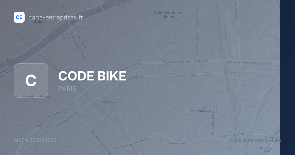 CODE BIKE — 504764242 — fiche entreprise