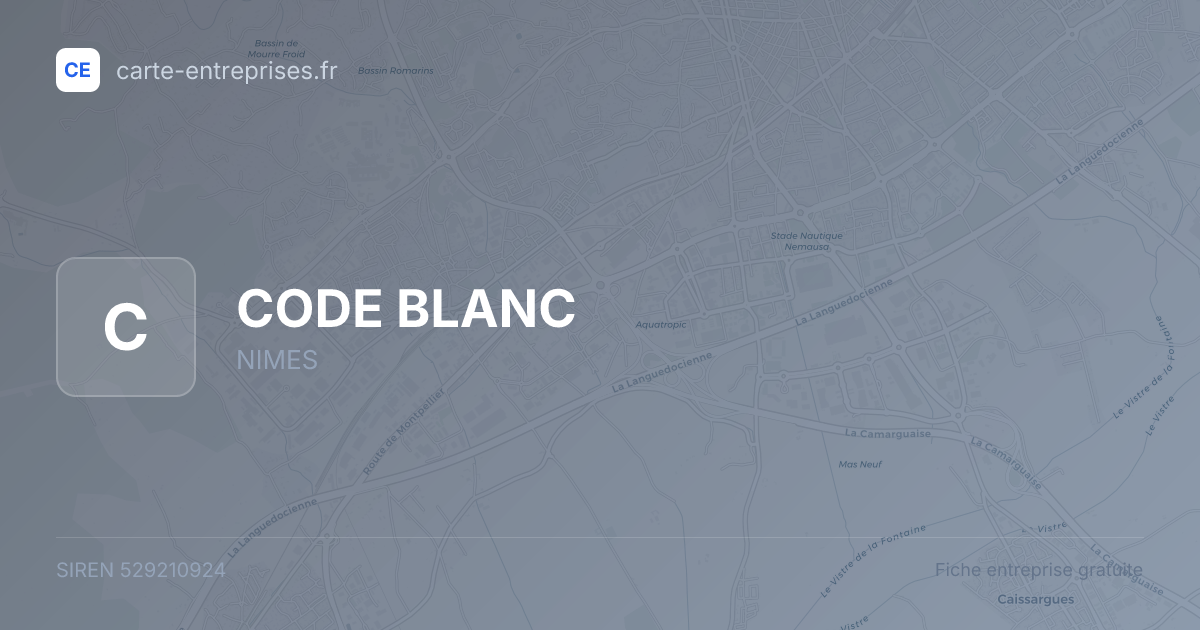 CODE BLANC — 529210924 — fiche entreprise