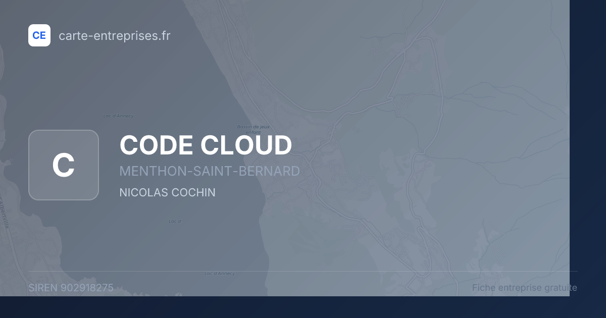 CODE CLOUD — 902918275 — fiche entreprise