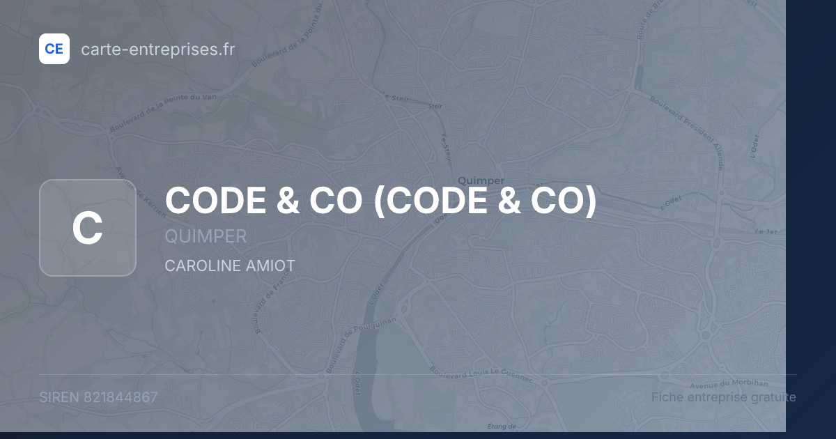 CODE & CO — 821844867 — fiche entreprise
