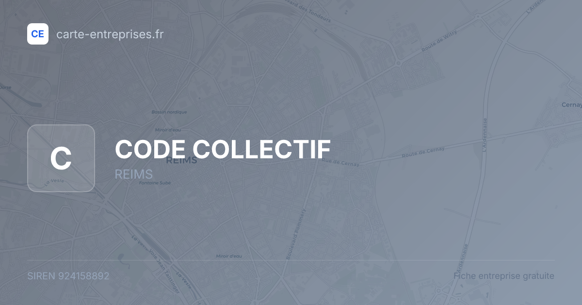 CODE COLLECTIF — 924158892 — fiche entreprise