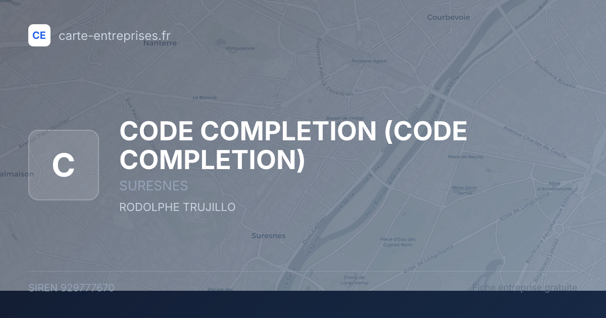 CODE COMPLETION — 929777670 — fiche entreprise