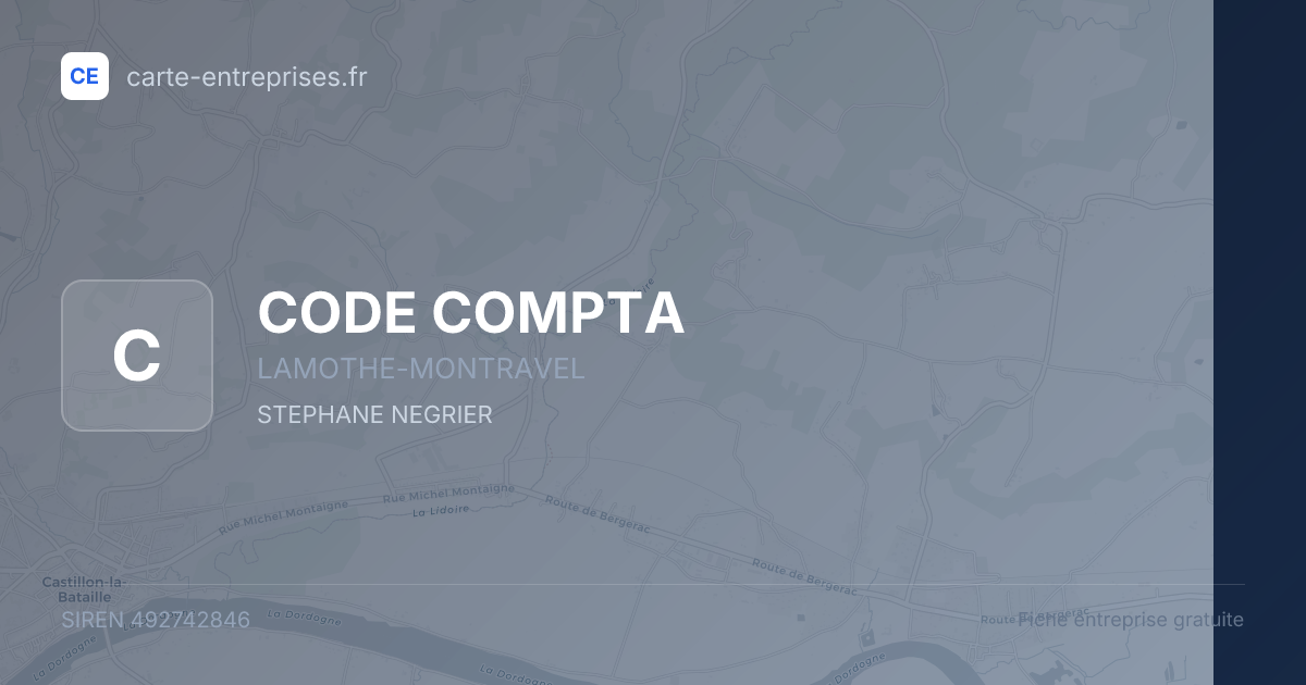 CODE COMPTA — 492742846 — fiche entreprise
