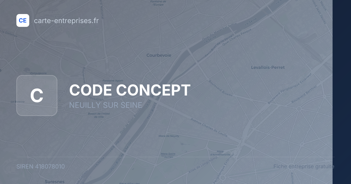 CODE CONCEPT — 418078010 — fiche entreprise