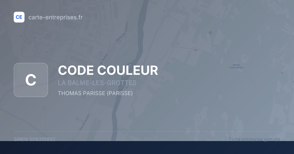 CODE COULEUR — 509310892 — fiche entreprise