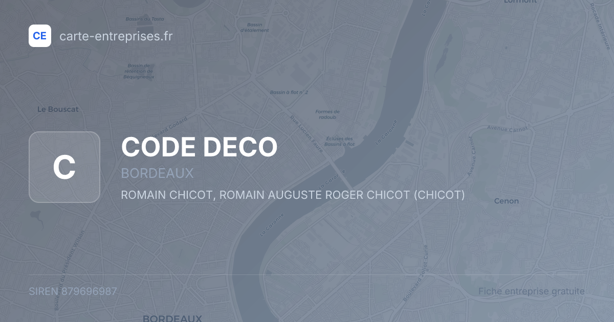 CODE DECO — 879696987 — fiche entreprise