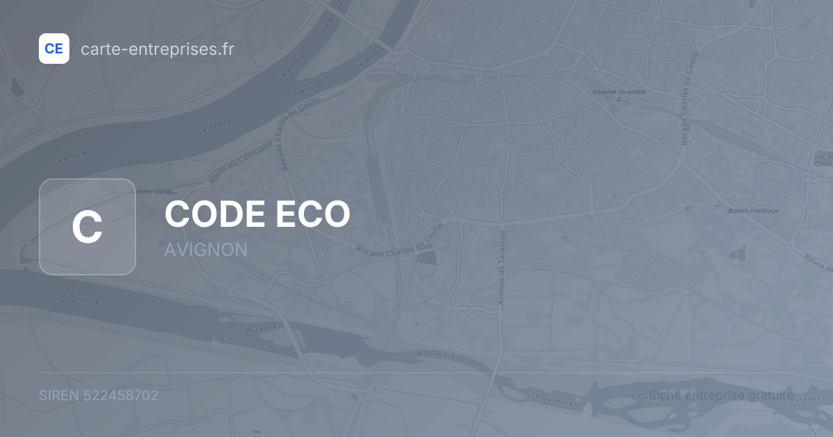 CODE ECO — 522458702 — fiche entreprise