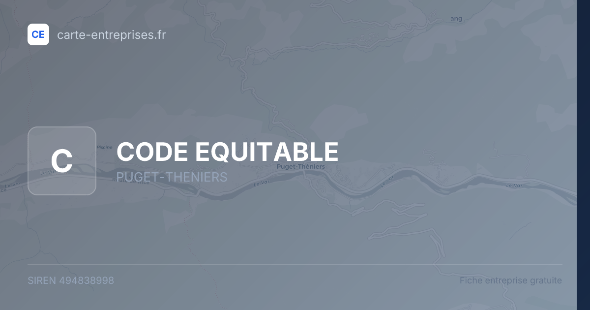CODE EQUITABLE — 494838998 — fiche entreprise